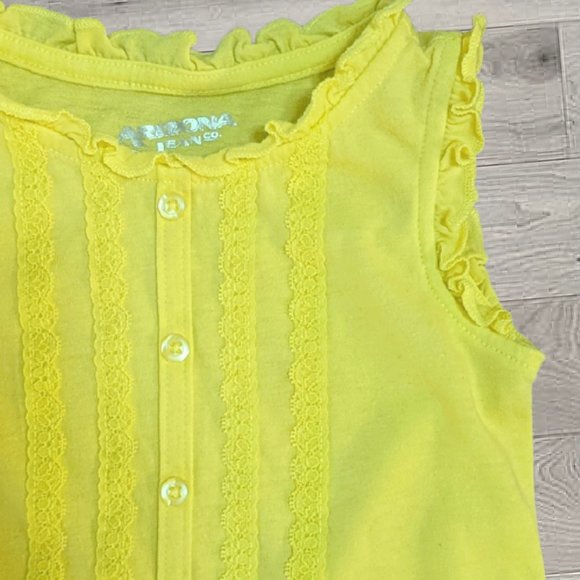 🍒 Yellow LACE Tank - Picture 3 of 4
